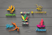 design 3d logo for salon, nutrition, cosmetics, marijuana, cooking, and weed
