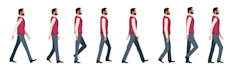 do 2d character walk cycle animation