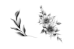 create a custom flower tattoo design in my art style