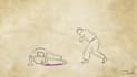do a 2d rotoscope action animation sport  martial art 12 fps