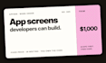 design your mobile app UI screens, ready for developers