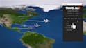 create travel map route animation video