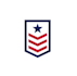 design abstract delightful military logo with satisfaction guarantee