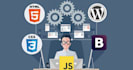 create a dynamic front end website html5 css3 js bootstrap