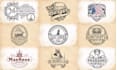 do creative vintage retro and badge logo design