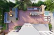 design and render backyard front landscape, garden, pool, patio, park