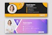 design html clickable professional gmail, outlook, iphone signature for business