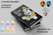 design unique book cover, kdp or ebook cover, and notebook with back and spine