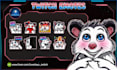 design custom twitch emotes, discord emojis, tiktok stickers youtube kick emote