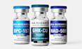 do clean product label design and peptide vial label design