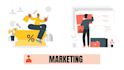 create flat vector illustration for website , app , blog