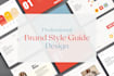 create a custom logo and professional brand style guide