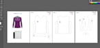 make garments sewing pattern, flat sketch and tech pack