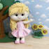 make a cute doll using felt fabic and yarn hair