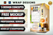 design custom vending machine vinyl wrap