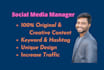be your social media manager and grow your business