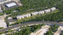 do architectural 3d rendering master plan, site plan or aerial view