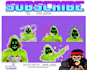 create chibi twitch emotes, badges, sub badges design