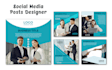 do social media posts design, cover for facebook, instagram