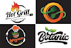 do restaurant and cafe logo design