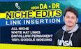 do top quality link insertion niche edit, guest post SEO backlinks