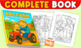 create KDP coloring book covers and pages for kids and adults