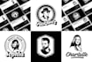 create black and white vector face logo from your portrait