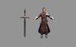 create weapons, guns, swords for video game