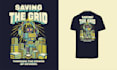 create custom illustrated retro vintage tshirt designs