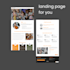 design a landing page for you, using adobe xd