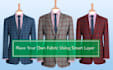do a bespoke custom PSD suit mockup to apply your fabrics
