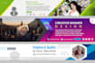 eye catchy  linkedin banner cover header design