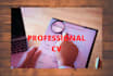 offering professional CV and cover letter writing plus editing