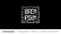 design typography in line style