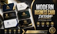 design modern professional business card with print ready