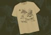 draw commercial tshirt with vintage and engraving style
