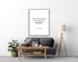 design minimalist, inspiring quote poster or flyer