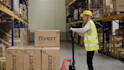 make video mockup as like logistics truck warehouse etc
