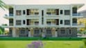 create 3d model and render exterior with landscape