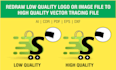 redraw image to vector tracing