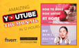 create eye catchy youtube thumbnail