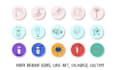 draw a pack of hand drawn doodle icons