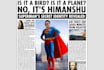 personalize a printable superman themed poster
