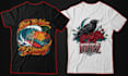 do custom illustration t shirt design and vector artwork