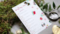 do menu card design with aesthetic