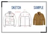create tech pack, technical sheet, flat sketch and drawing