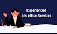 edit, design, format ms word document, and ms office work