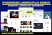 design modern landing page, sales page, single product page