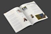 design corporate brochure, catalog, bifold template indesign