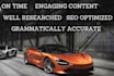 write SEO optimized automotive articles and blogs